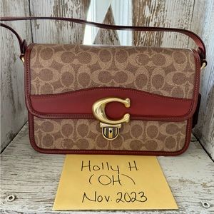 🧡 Coach Studio Shoulder Bag In Signature Canvas 🧡